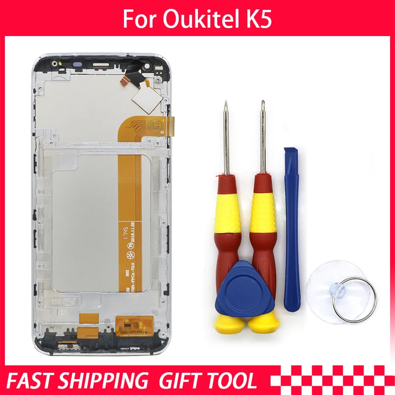 Новый Оригинальный сенсорный ЖК-дисплей для Oukitel K5 дигитайзер в сборе с рамкой