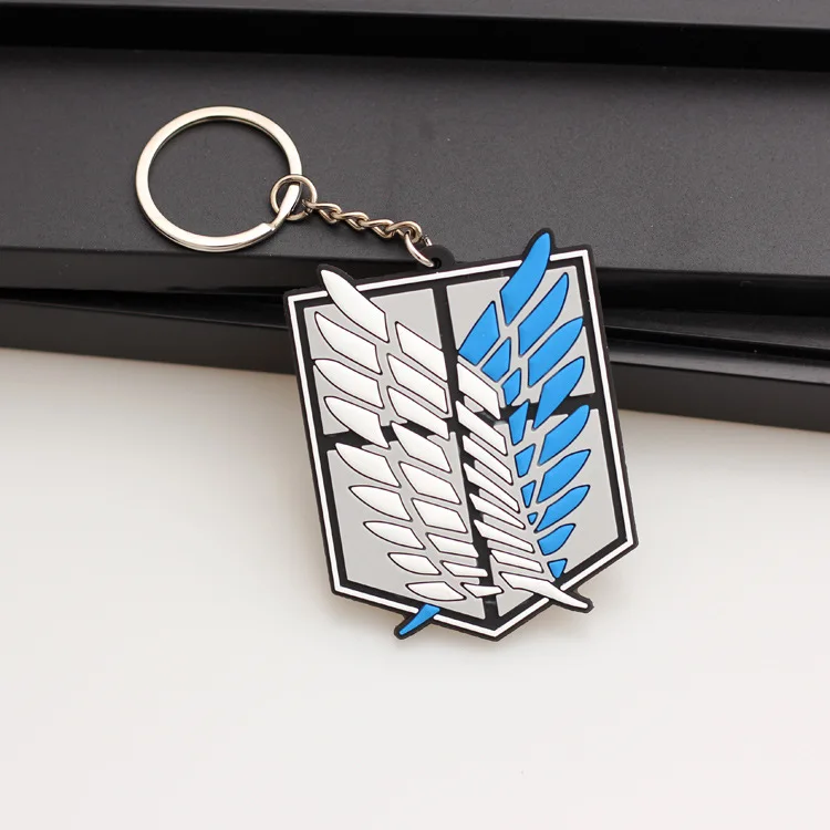 

Attack On Giant Keyring Pendant Freedom Wings Captain Allen Anime Peripheral School Bag Ornaments Car Phone Case Accessories
