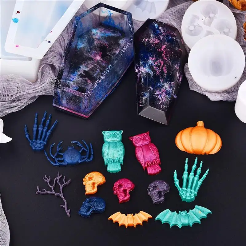 Aibeads пять святых паук Скелет Кристалл капельная силиконовая форма может быть