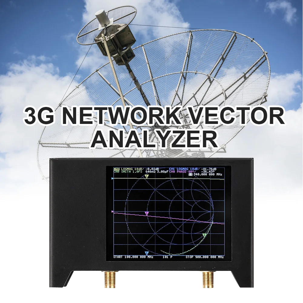 

Векторный анализатор сети 3G S-A-A-2 NanoVNA V2, цифровой тестер, анализатор антенны с ЖК-экраном для коротких волн HF VHF UHF