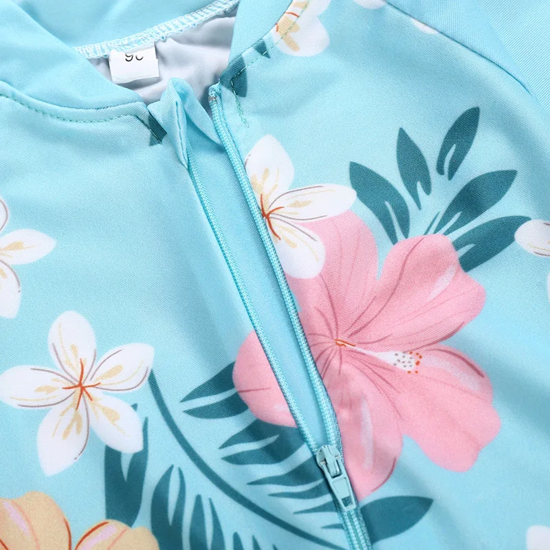 Mossha/детский слитный купальник для маленьких девочек с цветочным принтом бикини