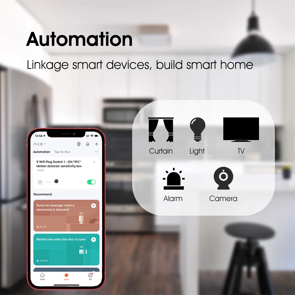 Tuya mini ZigBee Human Body Sensor Wireless Smart Movement PIR Motion Use With Life App Support Alexa | Безопасность и защита