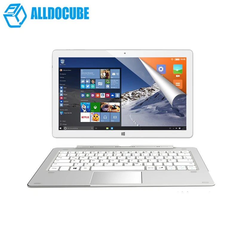 Alldocube iwork 10 Pro 2 дюйма 1 планшетный ПК Intel X5-Z8350 4 Гб ОЗУ 64 ПЗУ 1920*1200 IPS дюймов Windows + Android 5