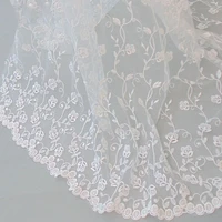 5yards fashion wedding dress lace fabrics embroidery cloth chantilly french guipure tulle white lace fabric wedding party dress
