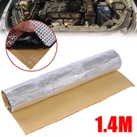 mayitr 1pc 1x1 4m car engine heat barrier mat sound deadener noise reduction insulation thermal properties non flammable