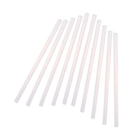 10pcs transparent glass straws colorful reusable heat resistant high temperature resistance drinking straws transparent