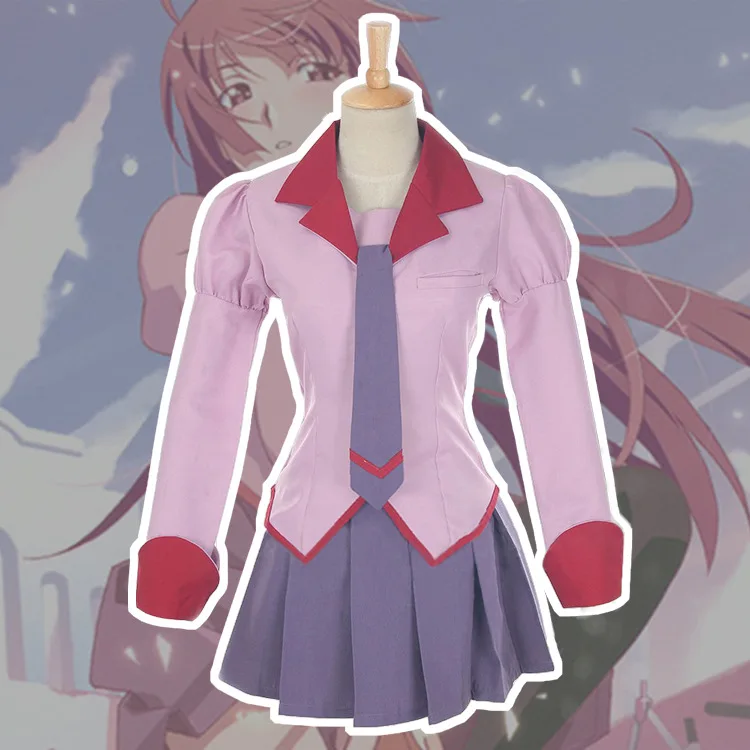2019 аниме серия Monogatari senjougaхара ханекава каньбару Школьная форма Косплей Костюм