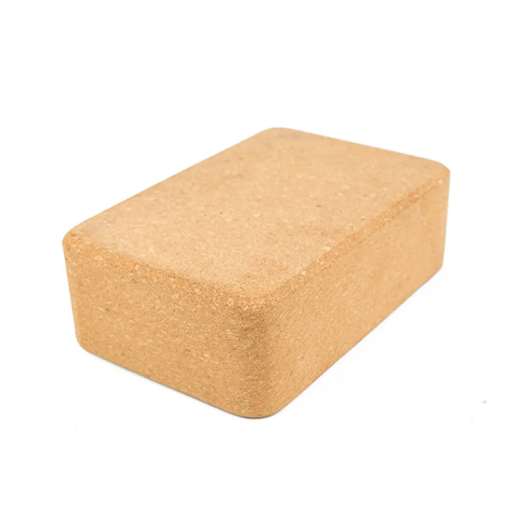 Блок для йоги из пробкового дерева высокой плотности вспомогательный инструмент