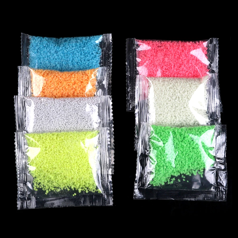 

New 1Bag Luminous Particle Glow Pigment Bright Glow Sand Fluorescent Super Glow In The Dark Sand Toy For DIY Wishing Bottle