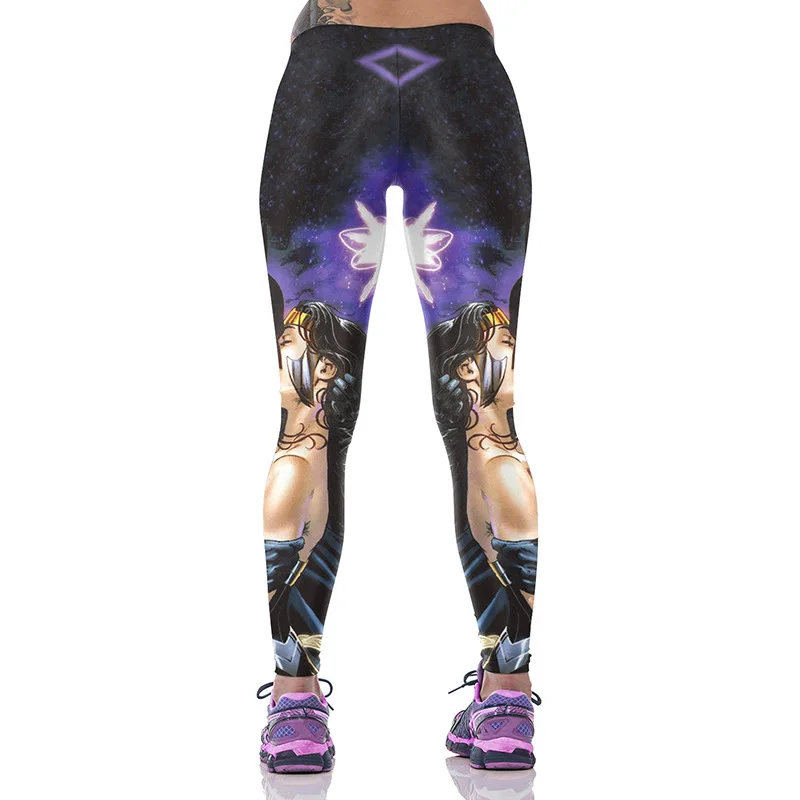 HENGFURUI цифровые печатные Бэтмен спортивные фитнес женские брюки|Легинсы| |