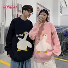 Свитер Harajuku Over size d, одежда для пар, осенне-зимние свободные свитера в Корейском стиле, японская мода 2020 размера