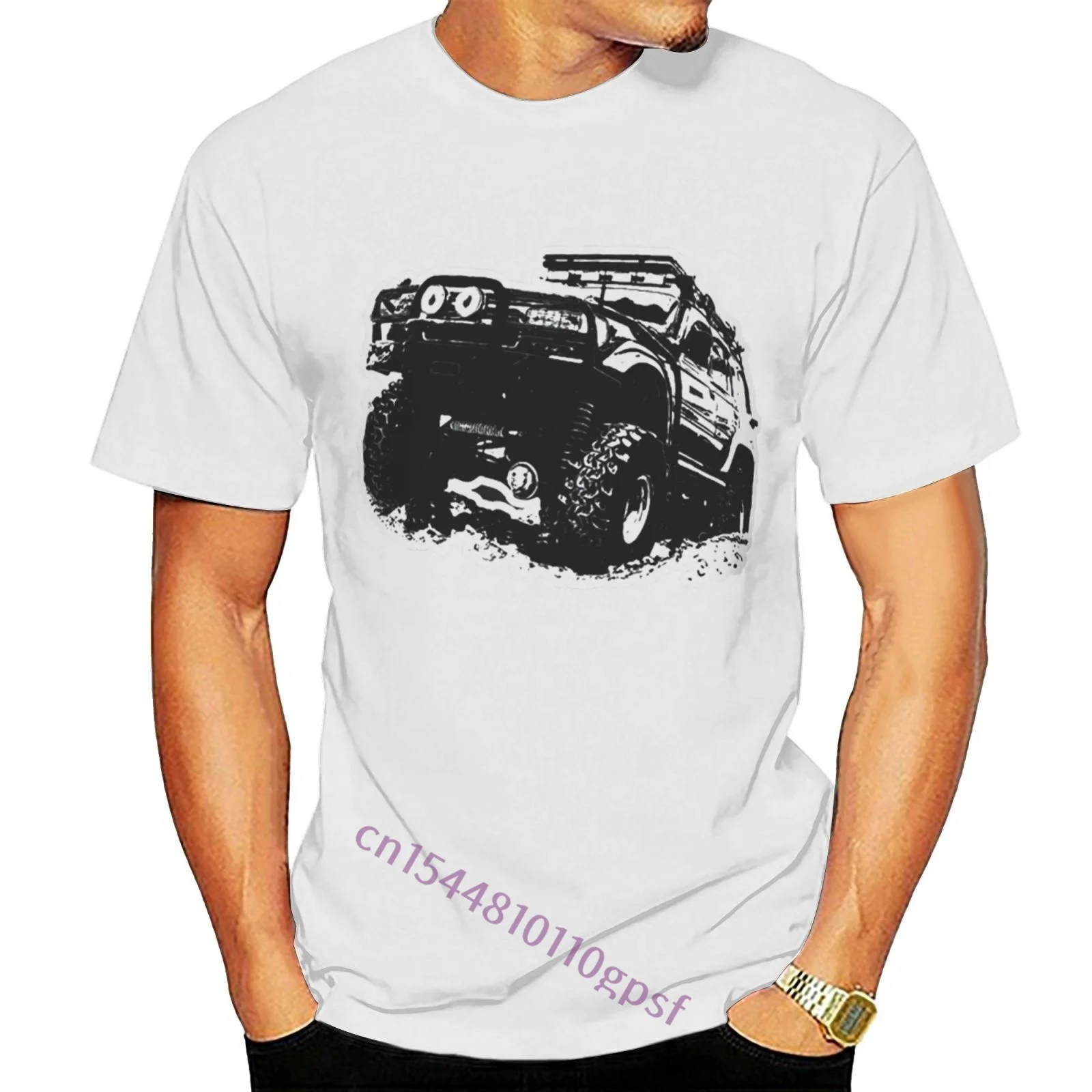 100% Cotton Fashion O Neck Custom Printed Men T Shirt Off Road Fan Toyota Land Cruiser J80 White Funny Women T Shirt