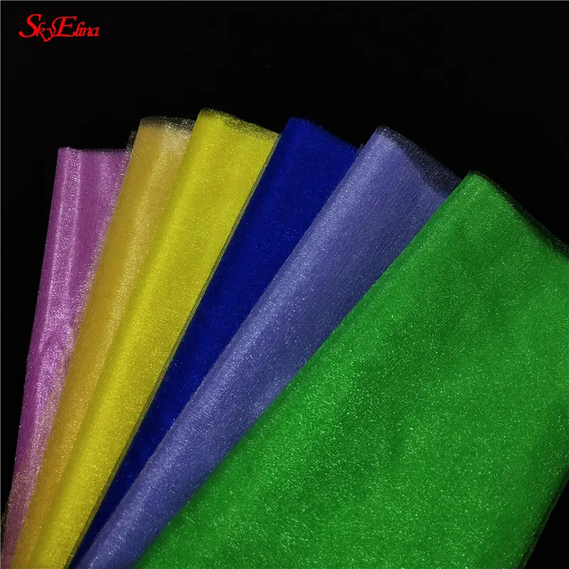 5/10 м рулон тюля с украшением в виде кристаллов ткань органза тюль рулонная