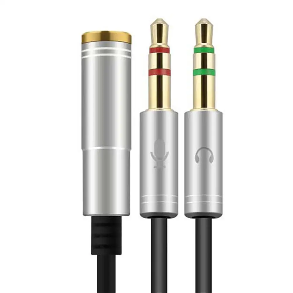 3 5 мм кабель конвертер телефон наушники преобразования компьютерный микрофон