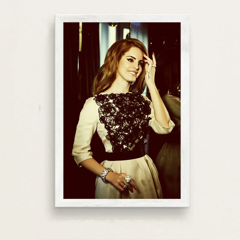 17 Lana Del Rey поп-Певица модель художественная живопись высокое качество холст картина плакат Настенные украшения для детской комнаты без рамки o444 - Цвет: 17