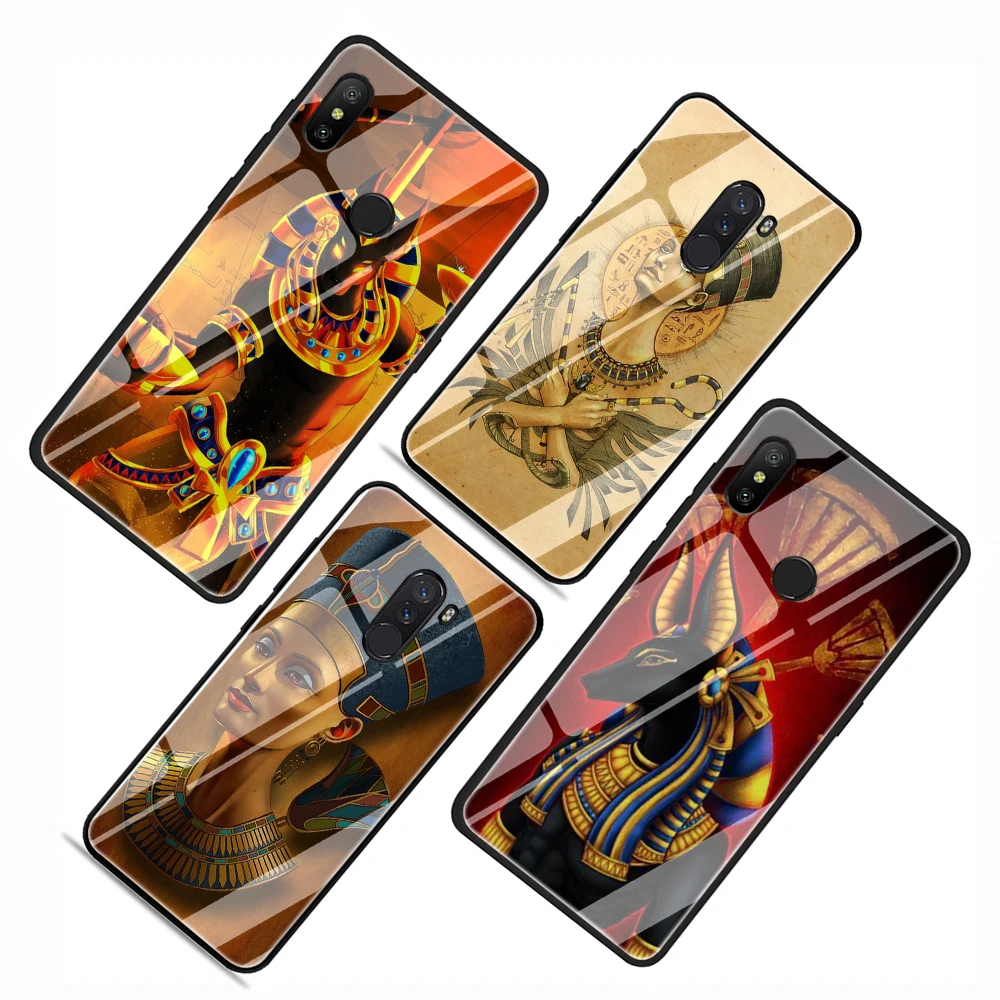 Чехол для телефона Egypt Nefertiti Anubis AnkhTempered чехол из закаленного стекла Xiaomi Mi 8 9 A1 5X A2 6X