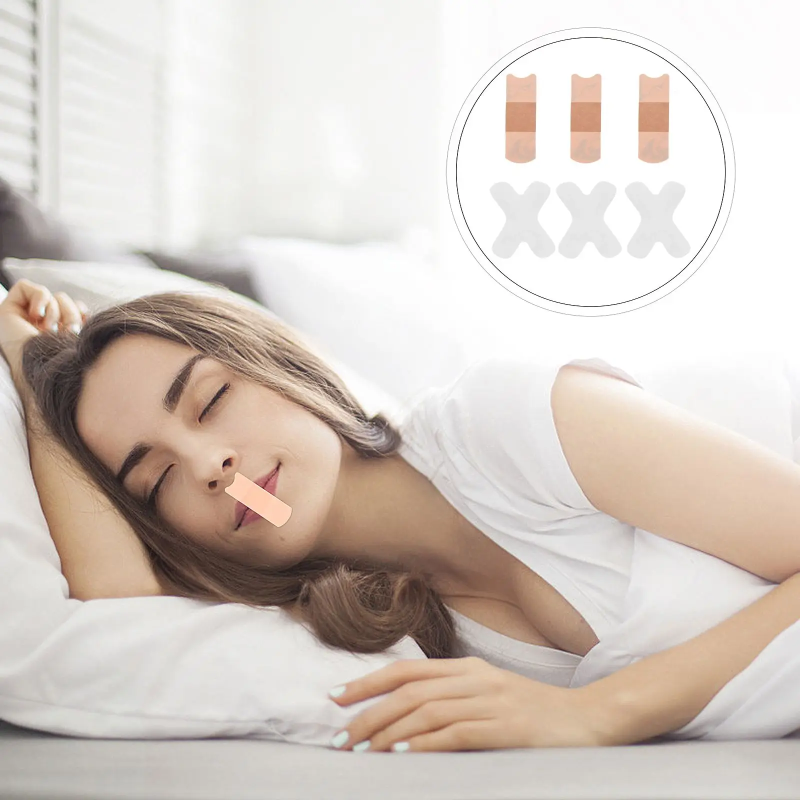 

66pcs Nose Breathing Aids Devices Sleep Strips Snoring Calm Strips for Women Men