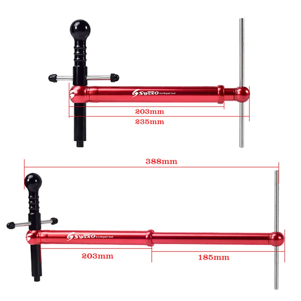 

SWTXO Bicycle Derailleur Hanger Alignment Gauge Aluminum Alloy Bike Tail Hook Calibration Professional Measure Alignment Tools