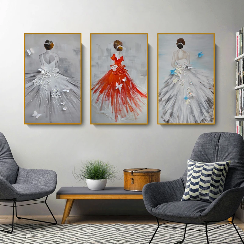 Плакаты для свадебного платья девочек RELIABLI настенные картины в скандинавском
