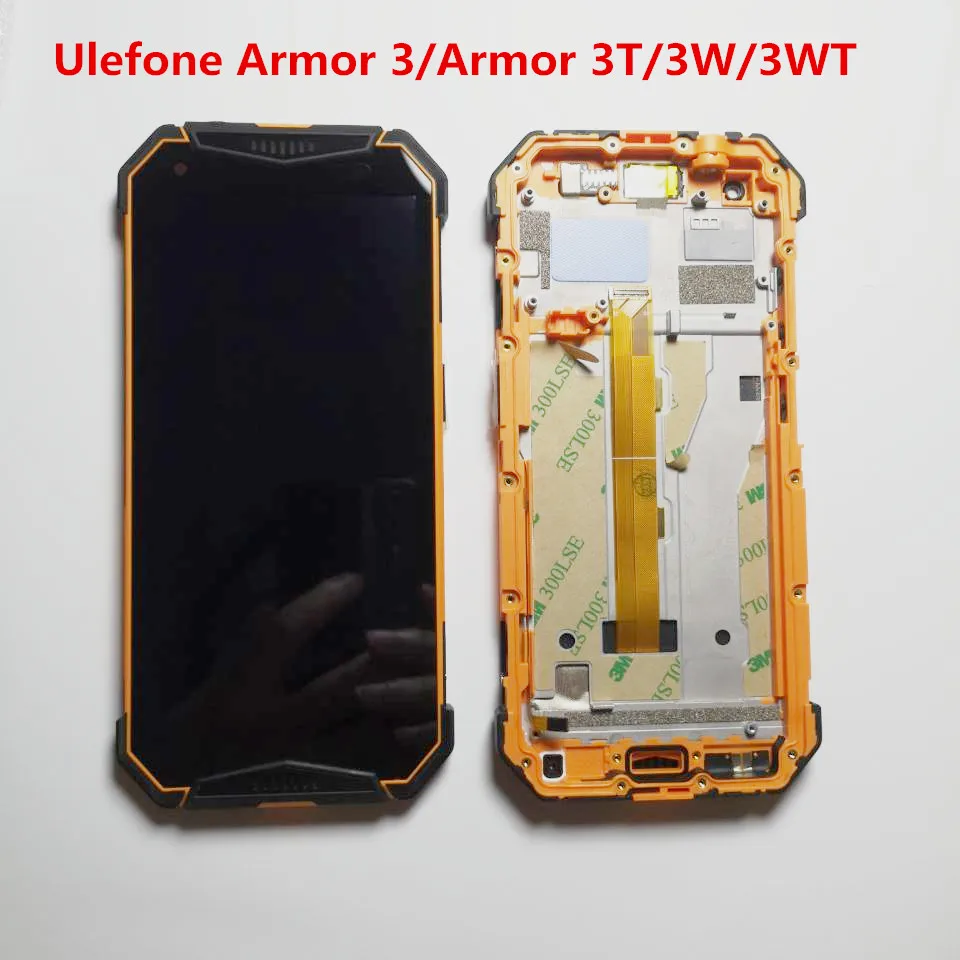 Оригинальный для Ulefone Armor 3/Armor 3T/3W ЖК дисплей в сборе дигитайзер с рамкой +