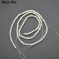 100 strand white color natural fresh water pearl 2 53mm oval small size loose beads