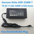 Оригинальный адаптер питания переменного тока Delta ADP-230EB T 19,5 в 230 а 5,5 Вт 2,5x1762 мм для игрового ноутбука MSI GT70 16F4 16F3