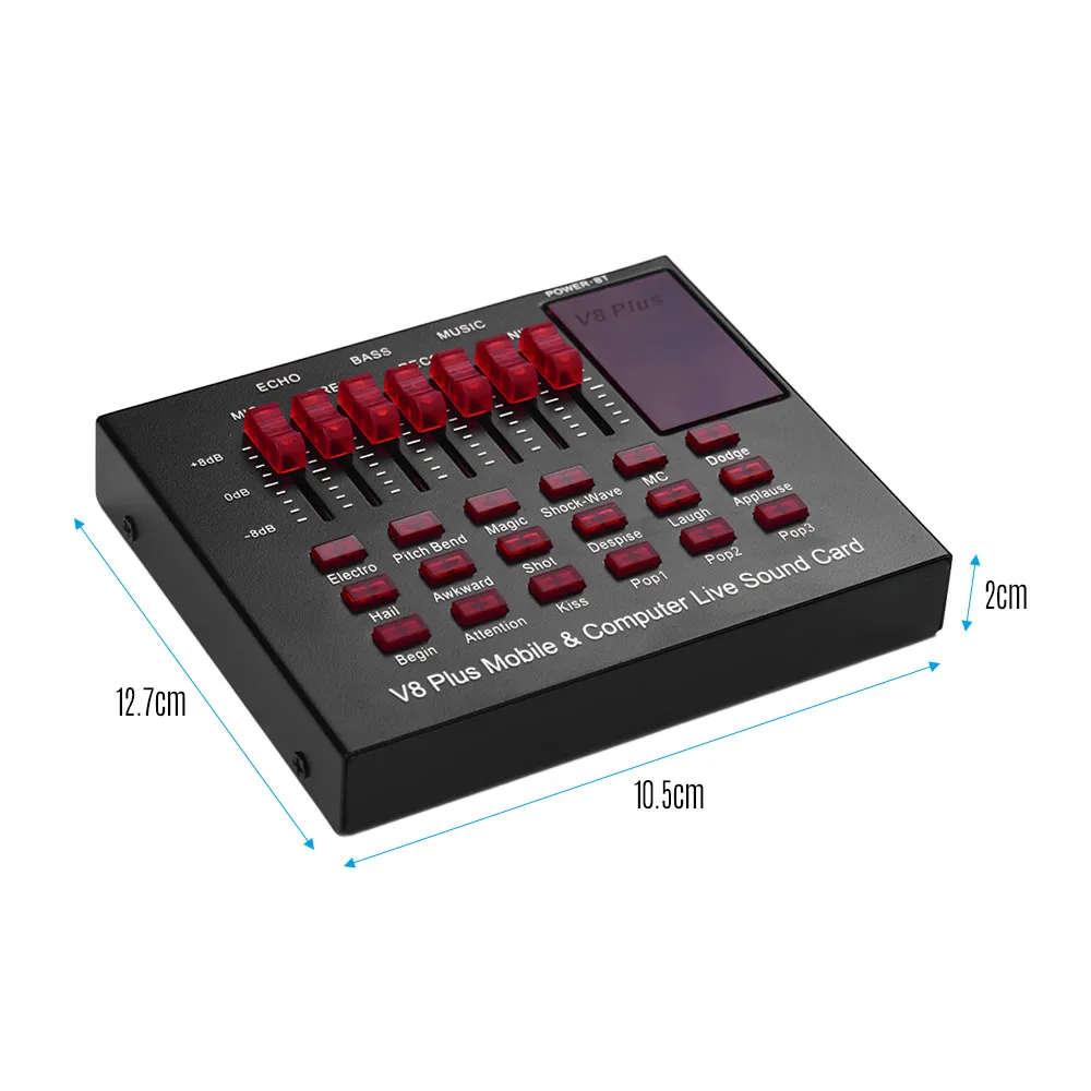 Многофункциональная перезаряжаемая Мобильная и компьютерная звуковая карта в