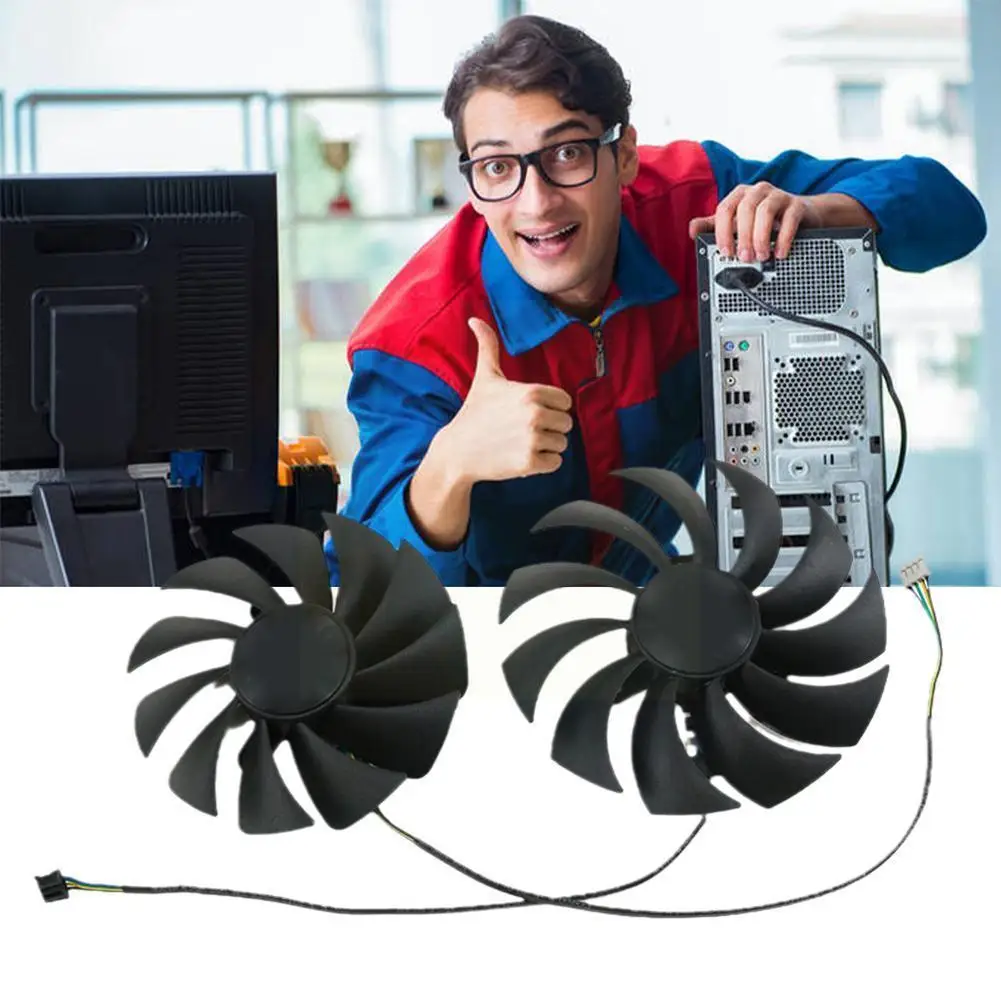 

Пара вентиляторов для видеокарты Zotac Rtx3070 8 ГБ, заменяют совершенно новые системы охлаждения с контролем температуры A9P1