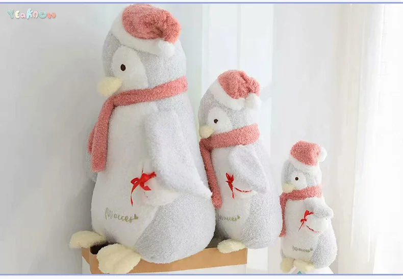 Yeaknow рождественские плюшевые игрушки, Пингвин 23x12 см 33x16 см 48x25 см Пингвин мягкие игрушечные животные куклы для детей подарки на день рождения