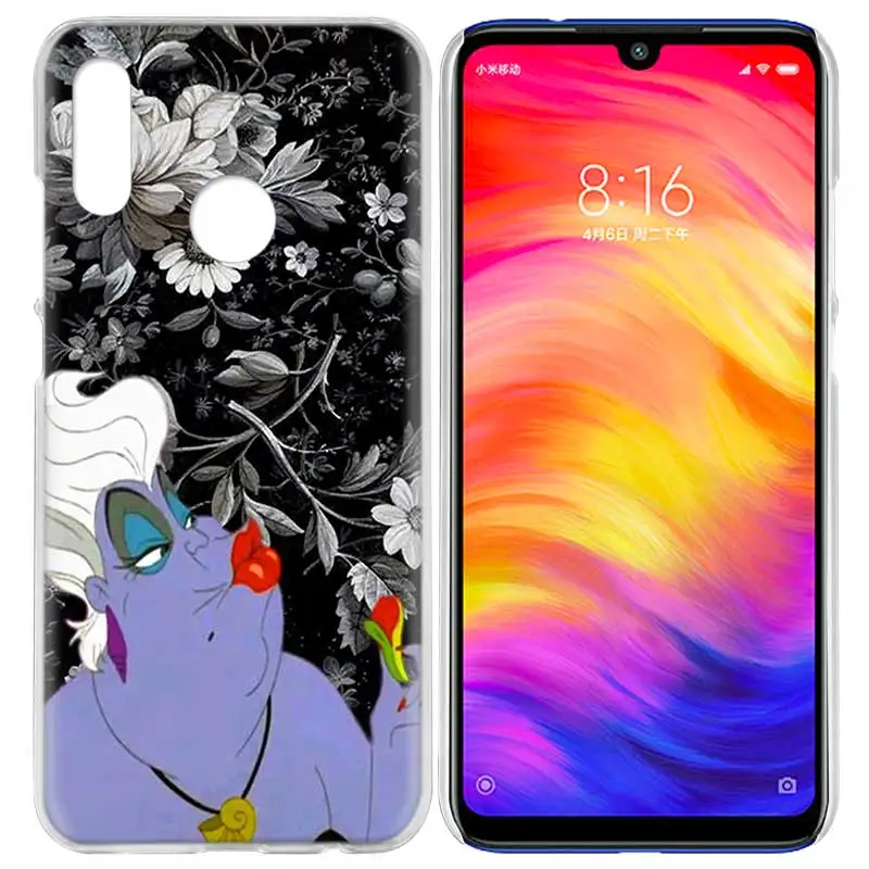 Чехол для Xiaomi Redmi Note 7 7A фотоаппаратов моментальной печати 7S 6 6A 5 Y3 K20 mi 8 до 9 лет CC9 CC9E A1 A2 A3 играть F1 Lite Pro Plus Урсула, Русалочка - Цвет: 07