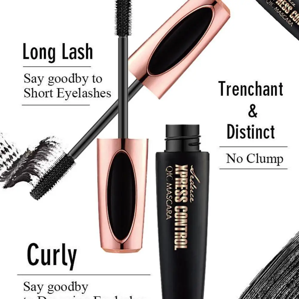 4D шелковое волокно Тушь для ресниц водоСТОЙКАЯ Удлиняющая натуральная длинная