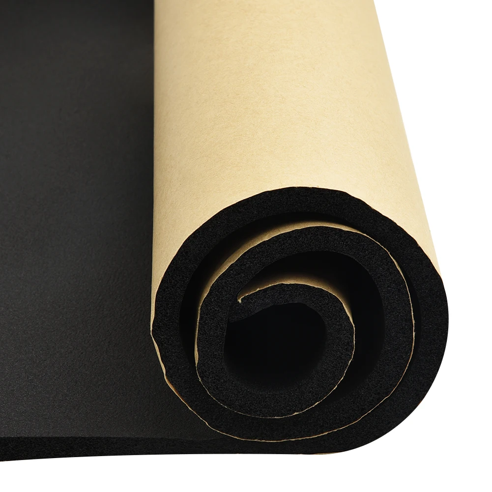 

100*50cm Automotive Sound Deadener Thick Car Acoustic Foam Sound Deadening Sound Insulation Rubber Hose Foam 8mm