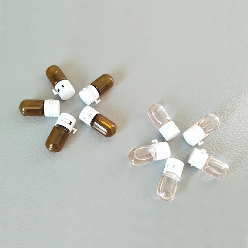 Пустые янтарные прозрачные стеклянные бутылки для эфирного масла 10 шт. 2 мл |