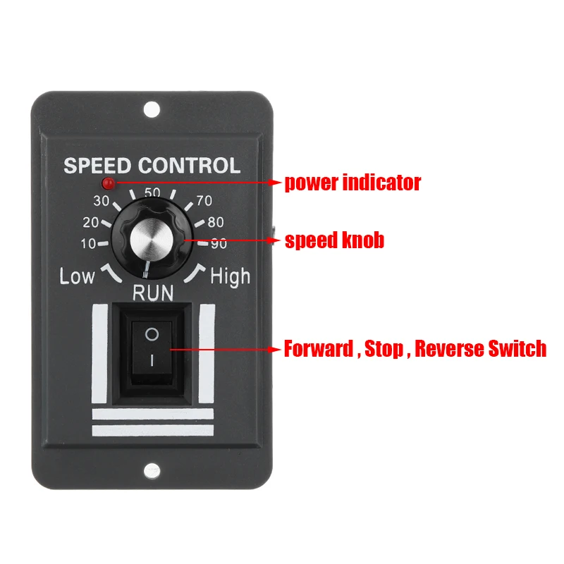 DC 12V 24V 36V 48V 10A PWM Motor Speed Controller Reversible Switch Regulator Control Forward Rotation Stop Reverse | Обустройство