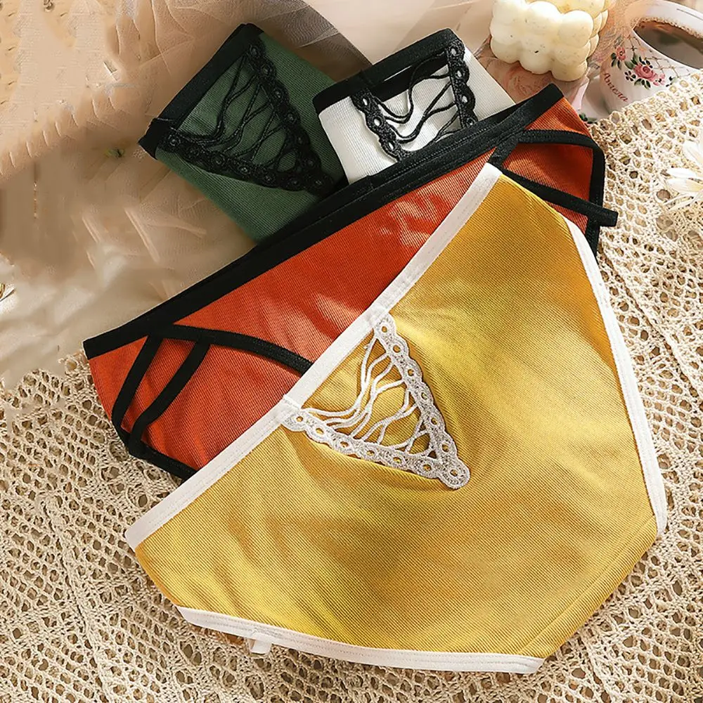 

Sexy Bandage Cotton Panties Women Thong Low Waist Seamless Briefs Hollow Lingerie Underwear Female