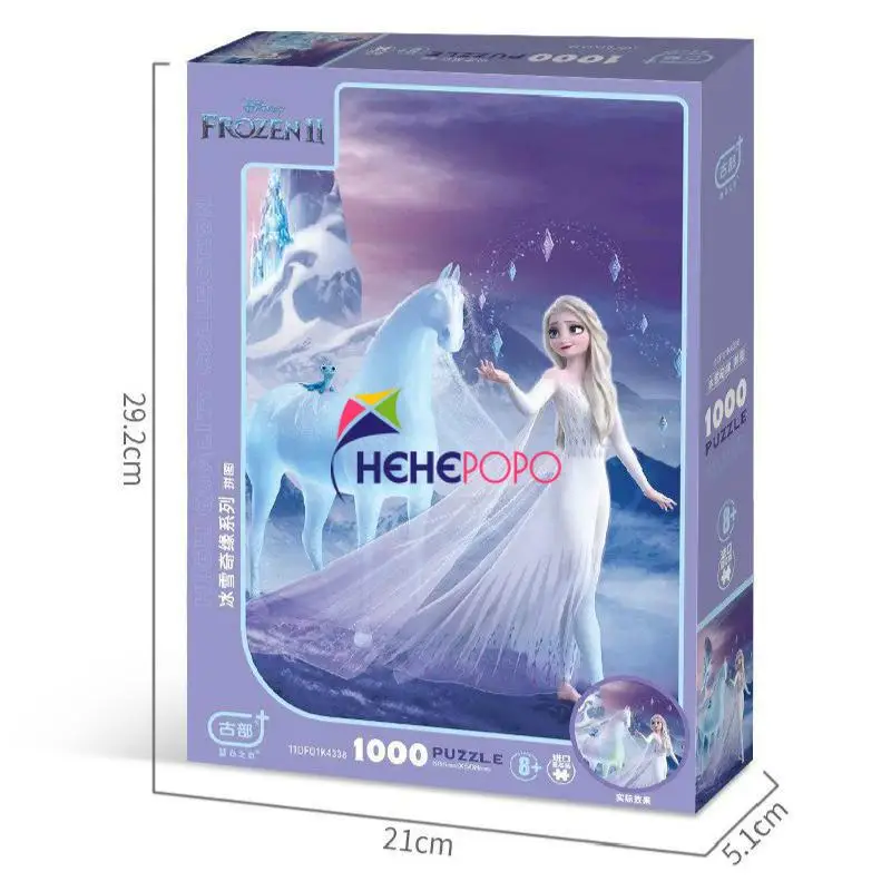 

1000pcs Disney Frozen 2 The Avengers Snow White Princess Paper Jigsaw Puzzle Toy Antistress Educational Gift for Children Adult