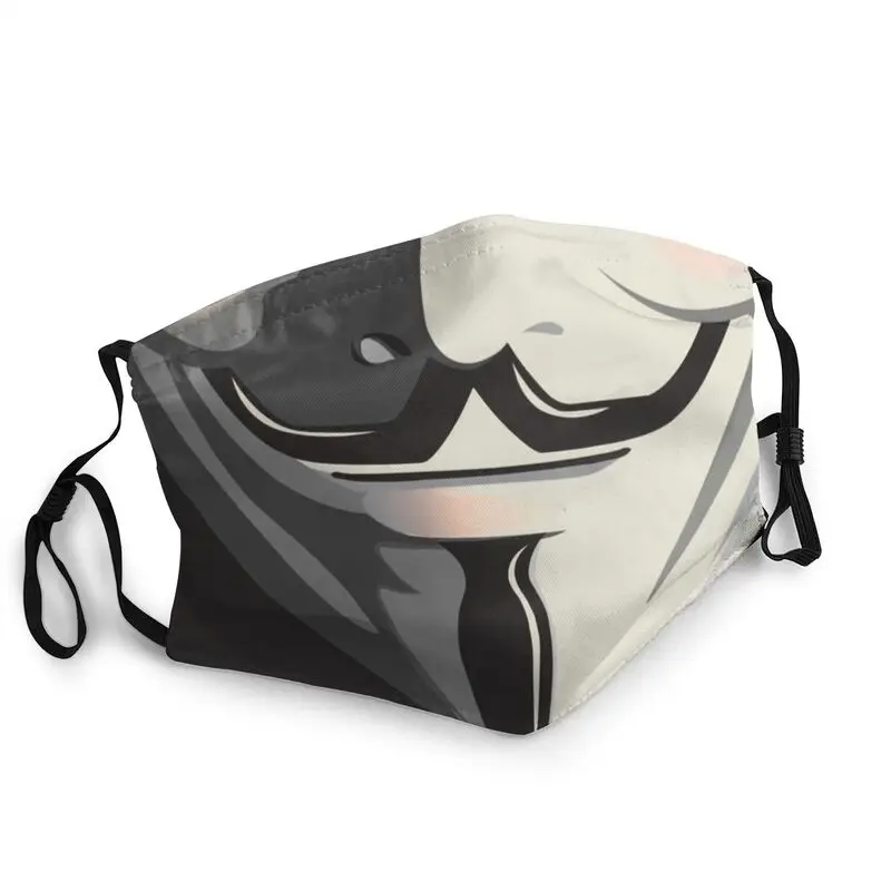

Guy Fox Face Mask Anti Dust Non-Disposable Face Mask Protection Cover Men Respirator Mouth Muffle