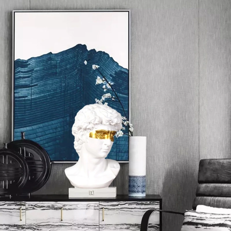 Эскизная модель повязка на глаза статуя Давида из смолы настольные украшения