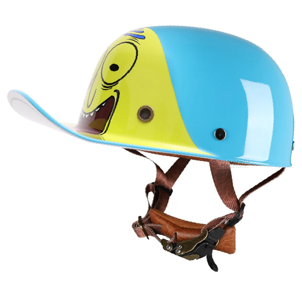 

Мотоциклетный шлем унисекс, винтажный мотоциклетный шлем в стиле ретро, защита для езды на мотоцикле, скутере, гоночный шлем