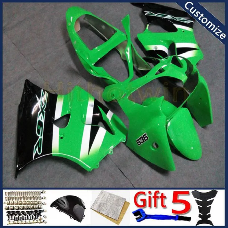 ABS комплект пластиковых деталей кузова для ZX6R 2000 2001 2002 ZZR600 2005 2006 2007 2008 мотоцикл