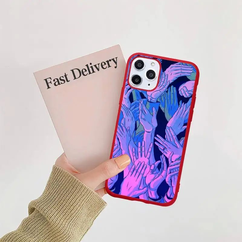 

American TV Series Euphoria Phone Case Candy Color for iPhone 6 7 8 11 12 s mini pro X XS XR MAX Plus