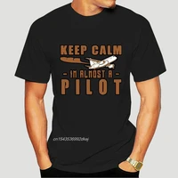 keep calm im a pilot funny mens t shirt aviation airplane plane flight tshirt short sleeve cotton 100 o neck tees 4129a