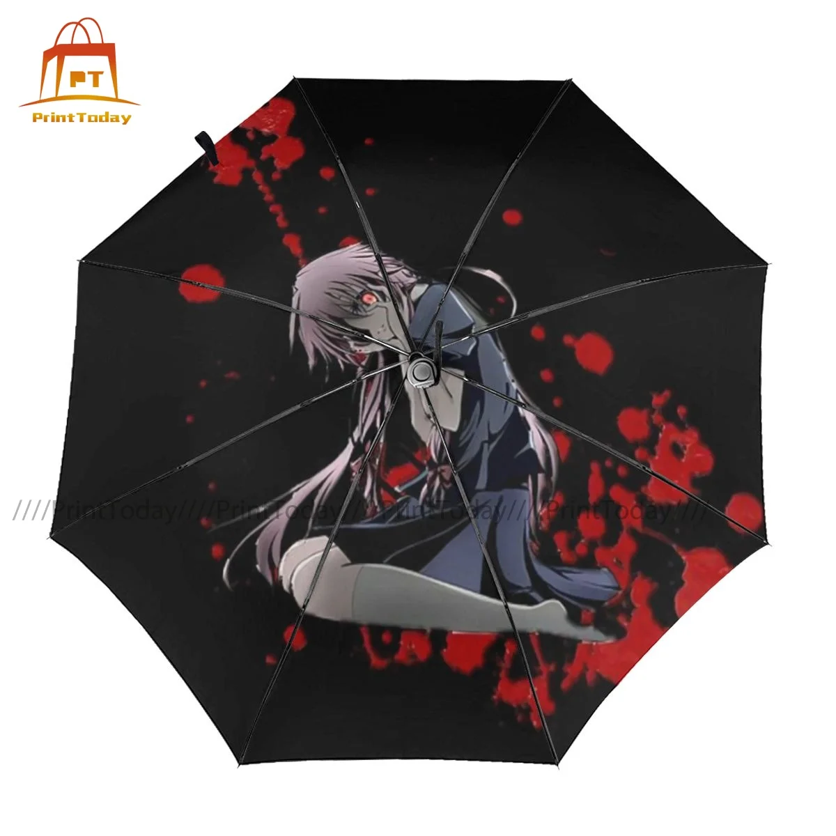 

Mirai Nikki Umbrella Anti UV Automatic Umbrella Charm Art Reinforced Sun Umbrella