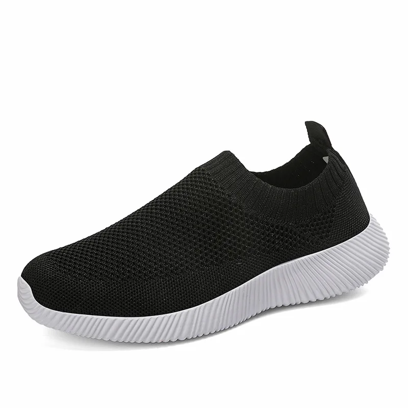 

Women's Sports Shoes Mesh Breathable Casual Shoes White Shoes Summer Ladies Solid Color Sports Shoes Knitted Women's Shoes