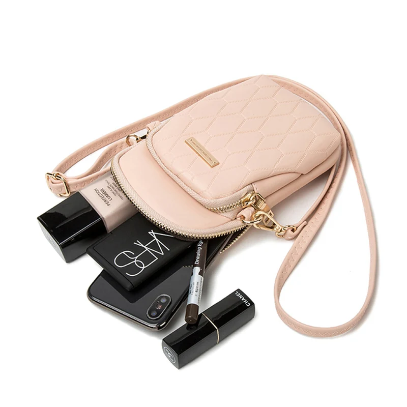 

Women Multi-Function Messenger Shoulder Bag Crossbody Cell Phone Bags Ladies Purse PU Leather Female Mini Handbags
