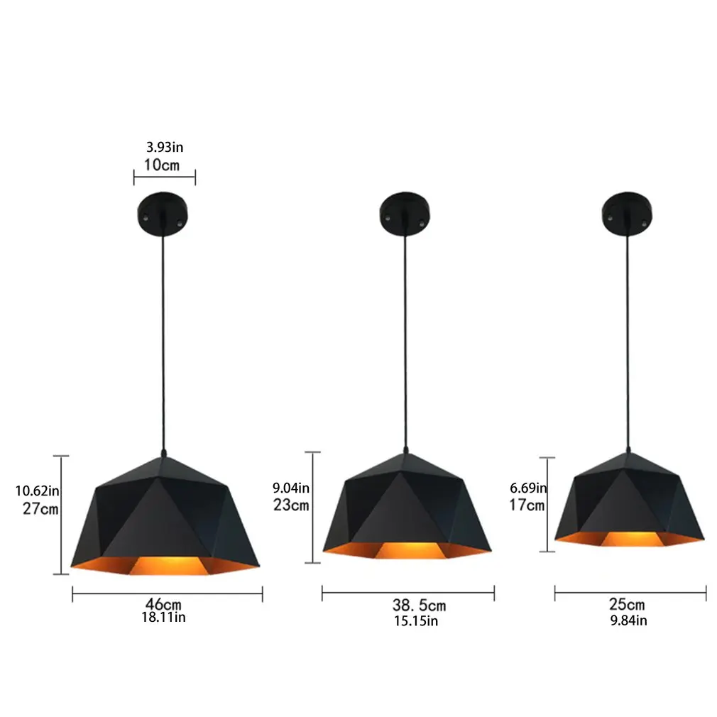 

Modern Led Pendant Lights Fixture With Iron Lampshade Diningroom Cafe Bar Restaurant Nordic Hanging Lamp