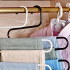 Вешалка для одежды, брюк, вешалка для хранения, полка для хранения в шкафу, экономия пространства, новая форма S