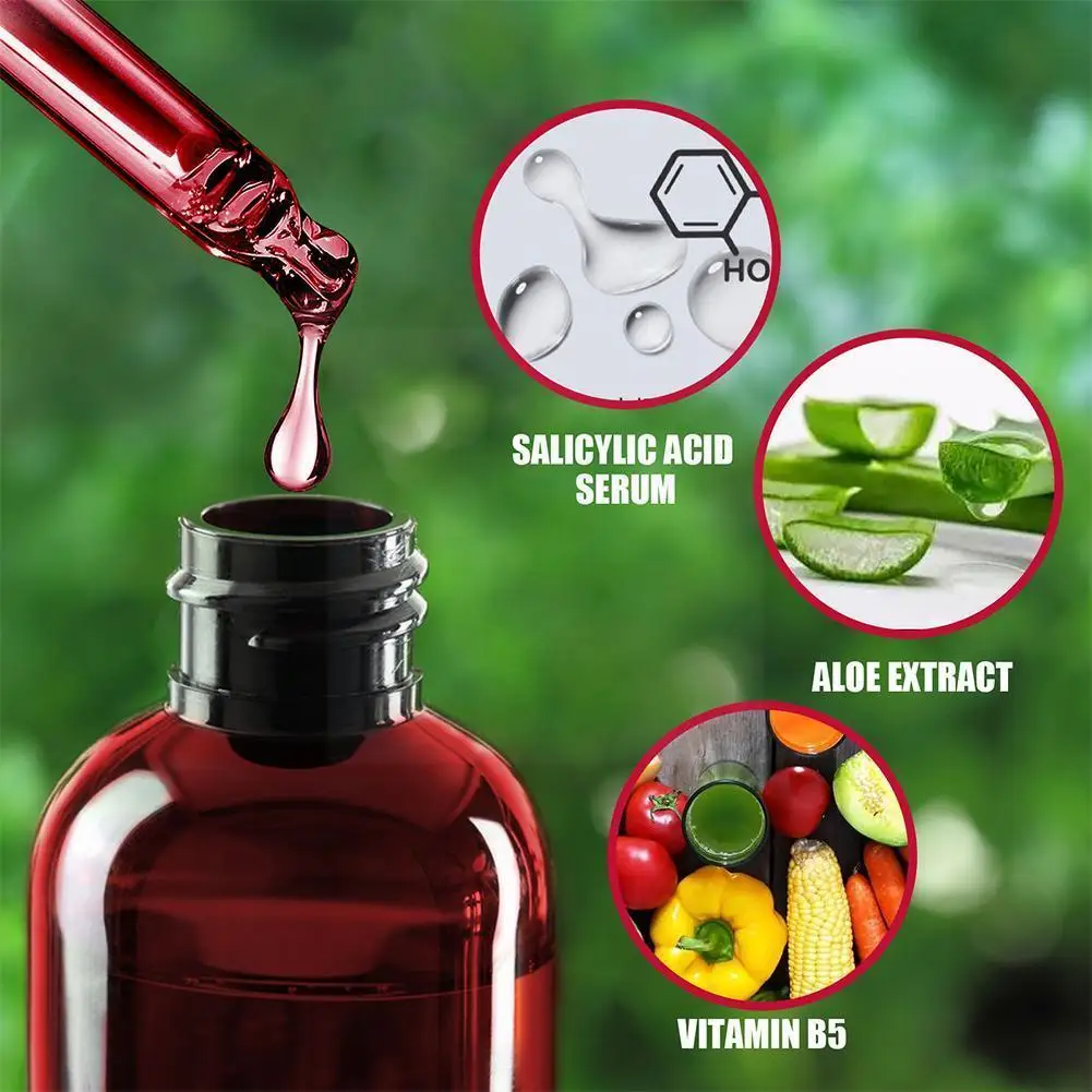 

30ml Fruit Acid Salicylic Acid Essence Anti Acne Exfoliating Serum Pores Essence Shrink Skin Care Blackhead Closed D2o2