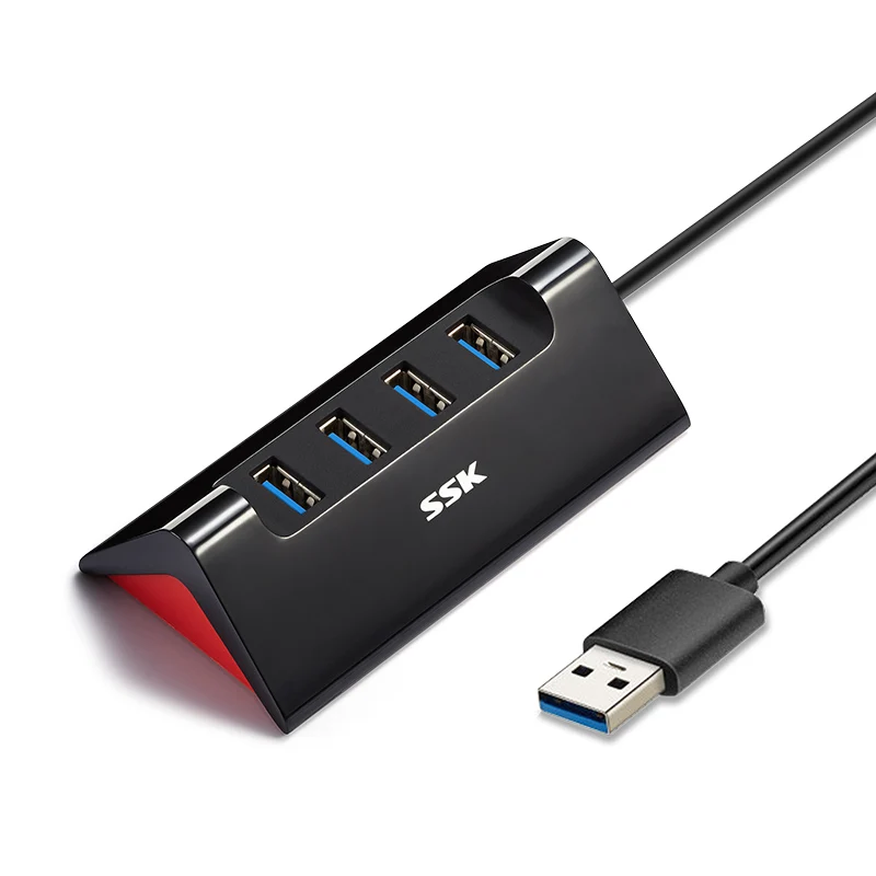 USB3.0 SSK usb-хаб 3,0 Мульти USB 3,0/2,0 высокоскоростной разветвитель 4 порта usb-хаб для ПК планшета ноутбука коврик для мыши аксессуар устройство для чтения карт SD TF - Цвет: USB3.0