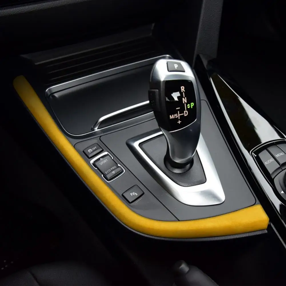 

Heat-resistant Easy Installation Suede Gear Shift Panel Strip Cover for 3 Series 3GT 4 Series 2013-2019 Left Drive